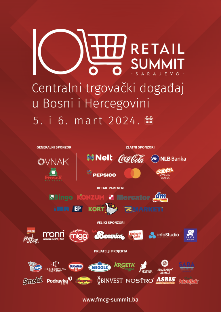 10. FMCG RETAIL SUMMIT: Ostalo je još malo vremena za prijavu!