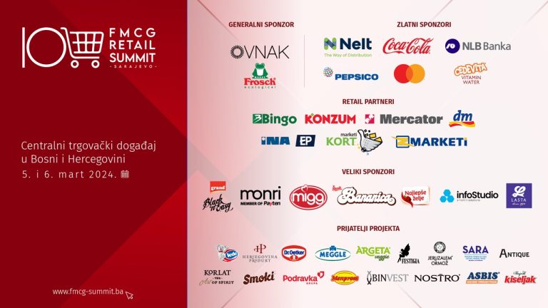 10. FMCG RETAIL SUMMIT: Decenija uspjeha najveće konferencije o robi široke potrošnje