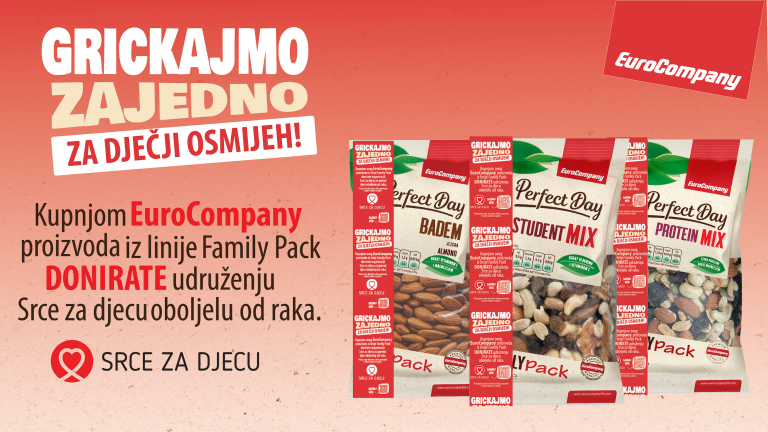 EuroCompany99 pokreće CSR kampanju „Grickajmo zajedno za dječiji osmijeh“