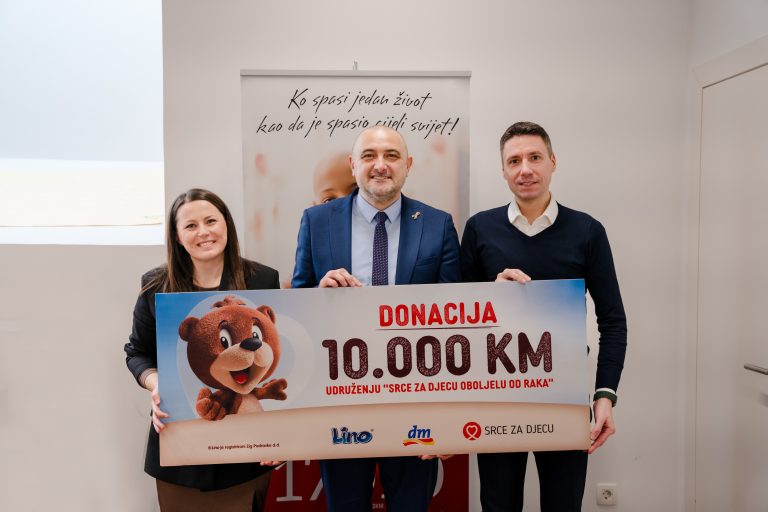 Lino realizirao donaciju u vrijednosti 10.000 KM za podršku Roditeljskim kućama u Sarajevu i Tuzli