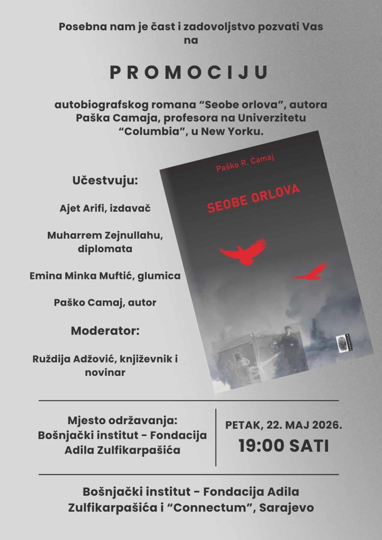 Promocija romana „Seobe orlova“ dr. Pashka R. Camaja u