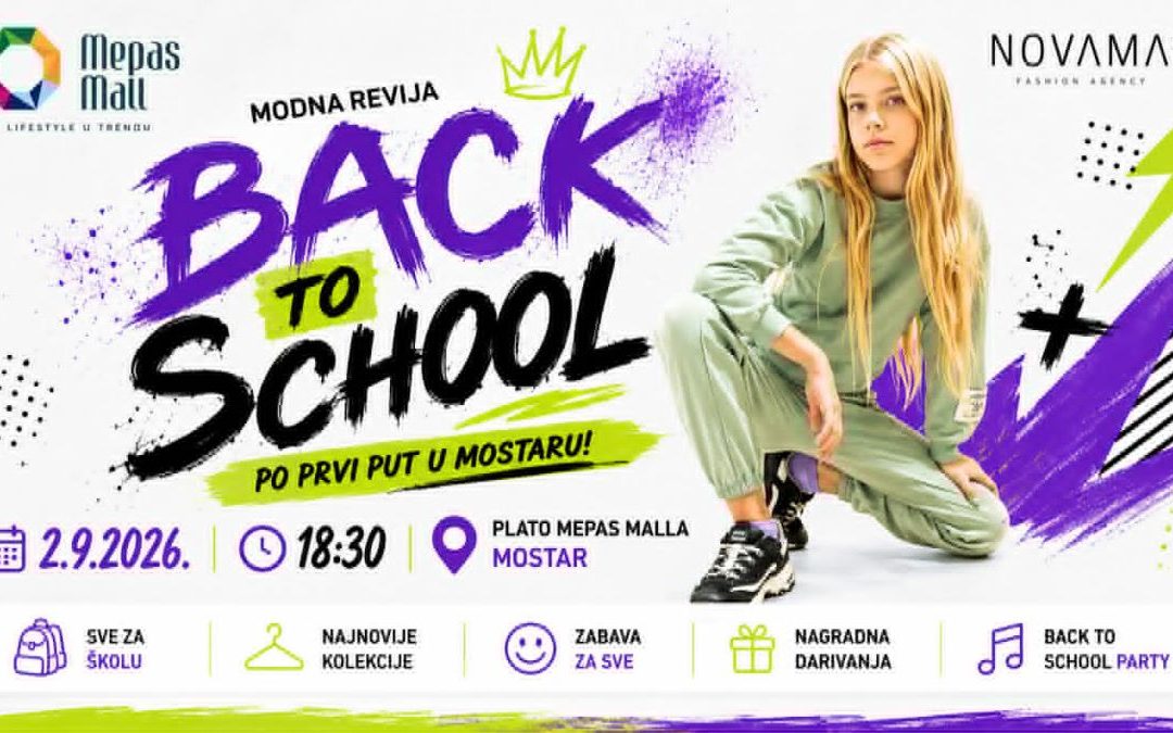 NovamaS prvi put u Mostaru: Revija „Back to School“ u Mepas Mallu