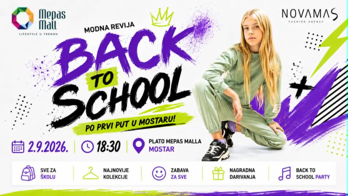 NovamaS prvi put u Mostaru: Revija „Back to School“ u Mepas Mallu