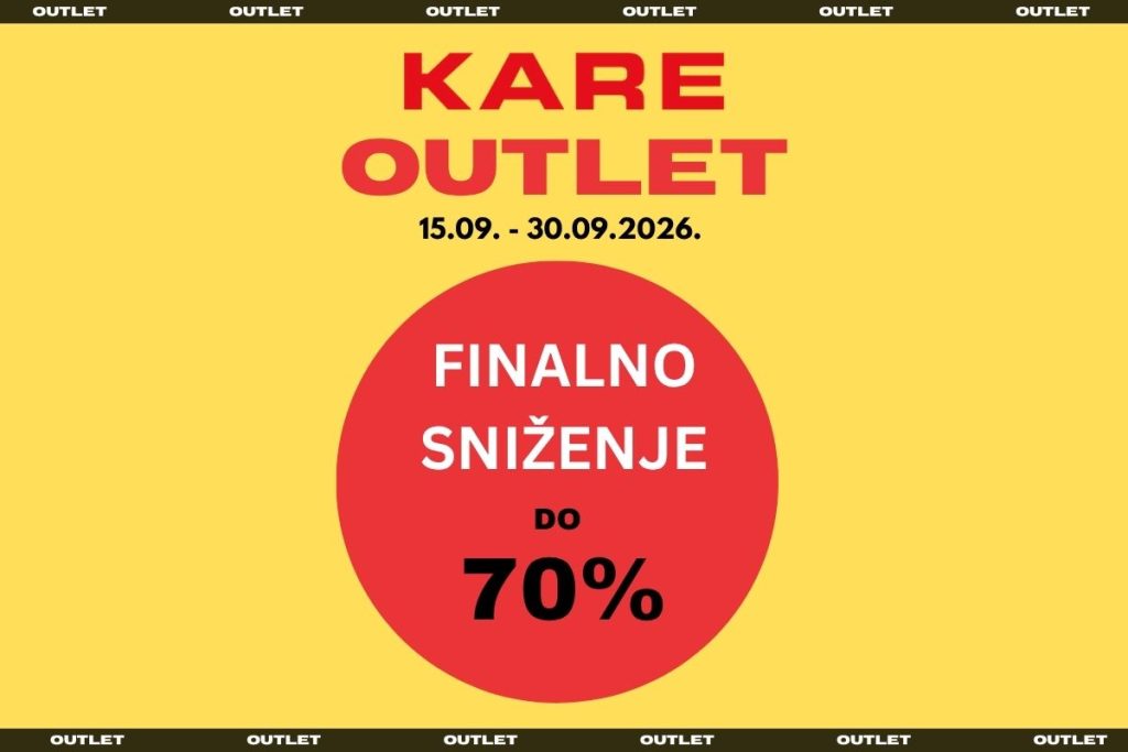 Mjesec dizajna uz posebnu Outlet selekciju u KARE Sarajevo