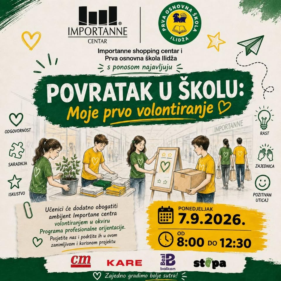 „Povratak u školu – Moje prvo volontiranje“: Učenici kroz iskustvo upoznaju svijet rada