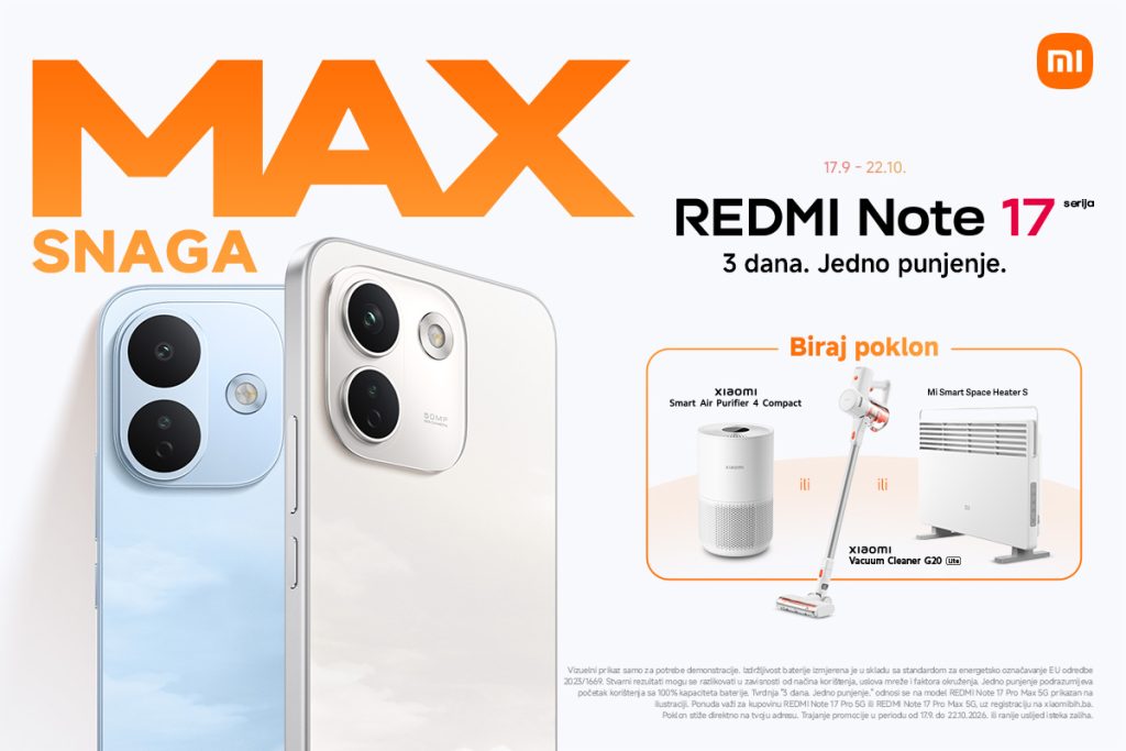 Nova REDMI Note 17: Čarolija iz Xiaomija stiže u BiH