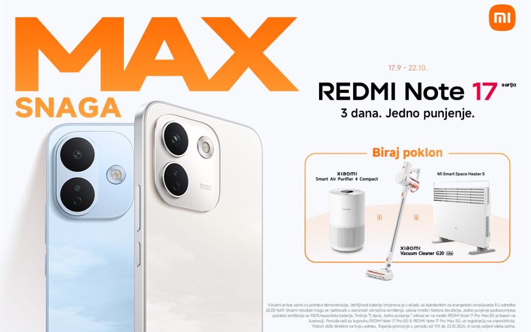 Nova REDMI Note 17: Čarolija iz Xiaomija stiže u BiH