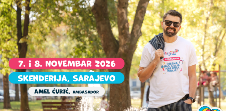 Amel Ćurić – ambasador 11. Dječijeg sajma u Sarajevu