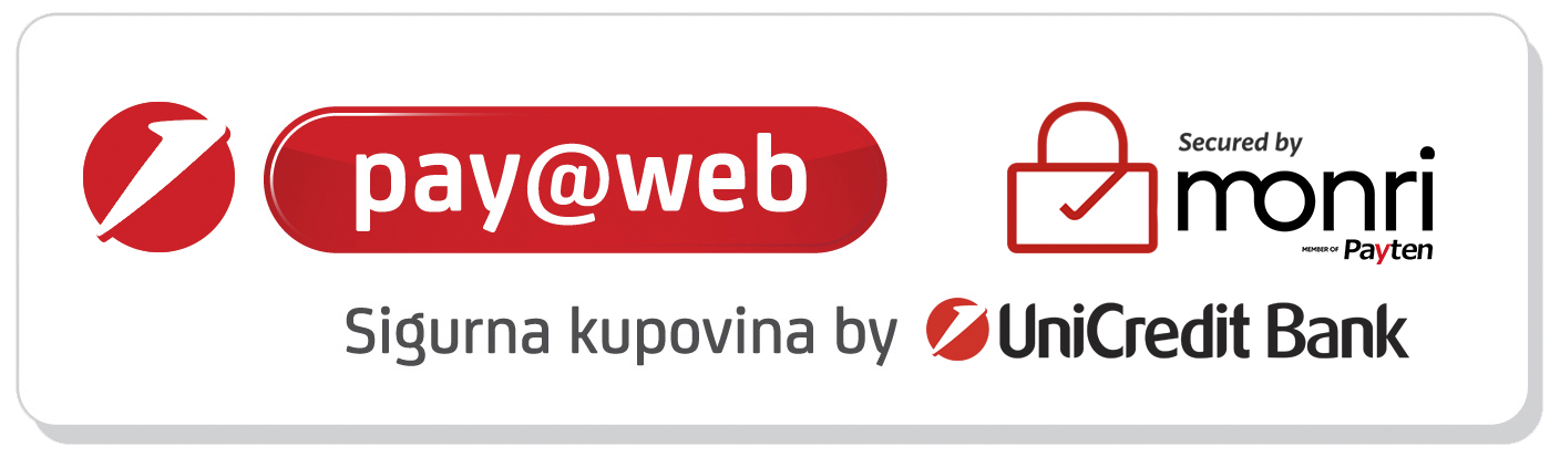 Pay@web - Sigurna kupovina by UniCredit Bank, Secured by Monri